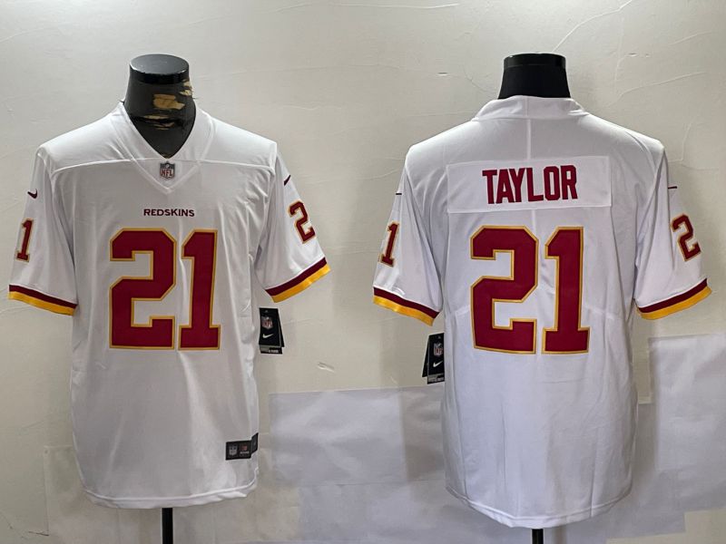 Men Washington Redskins #21 Taylor White 2024 Nike Limited NFL Jersey style 1->washington redskins->NFL Jersey